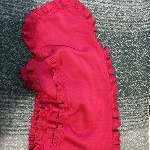 Tommy Hilfiger fuschia ruffled scarf.